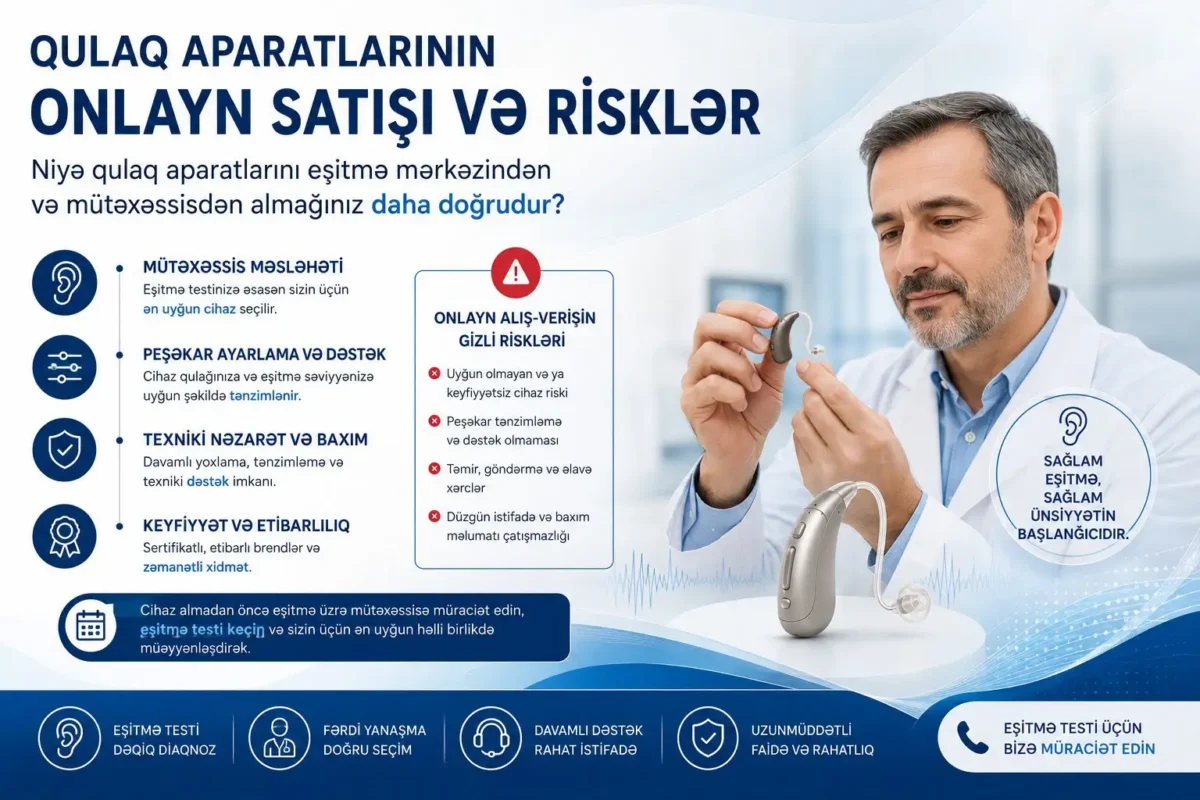 Qulaq Aparatlarının Onlayn Satışı və Risklər