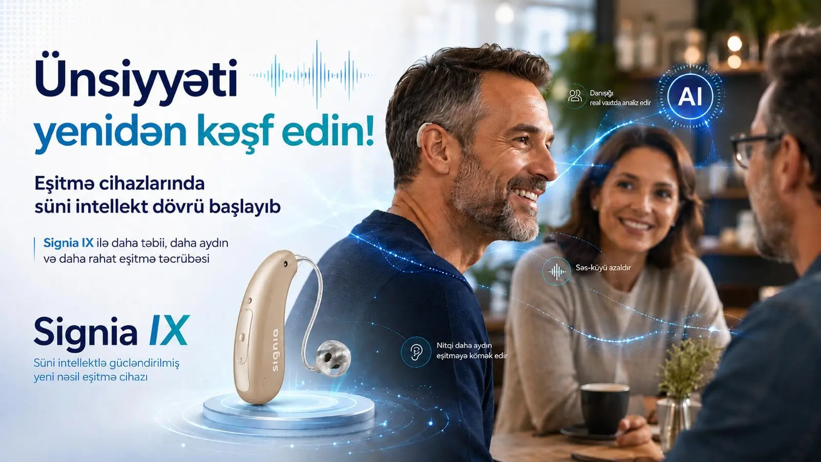 Signia IX Süni intellektli eşitmə cihazları